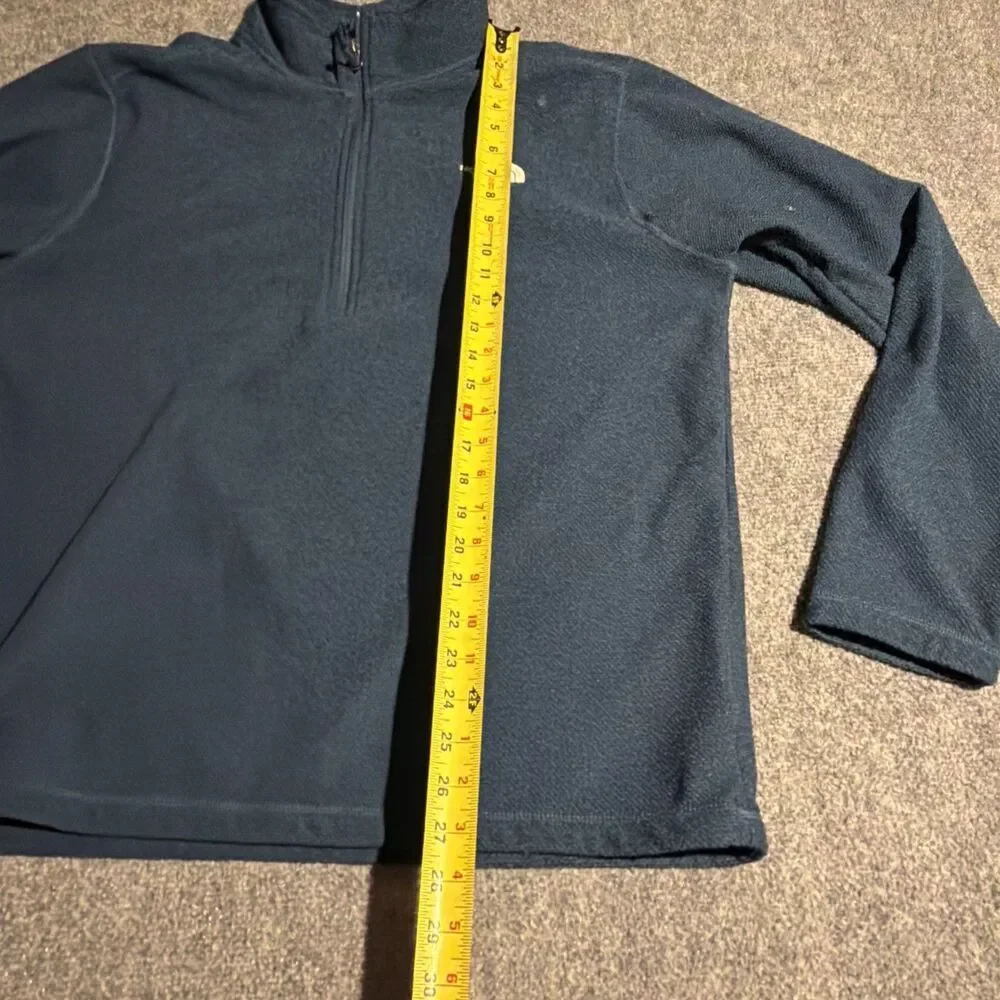 The North Face 1/4 Zip Fleece Pullover Jacket Mens Extra Large Blue Polyester